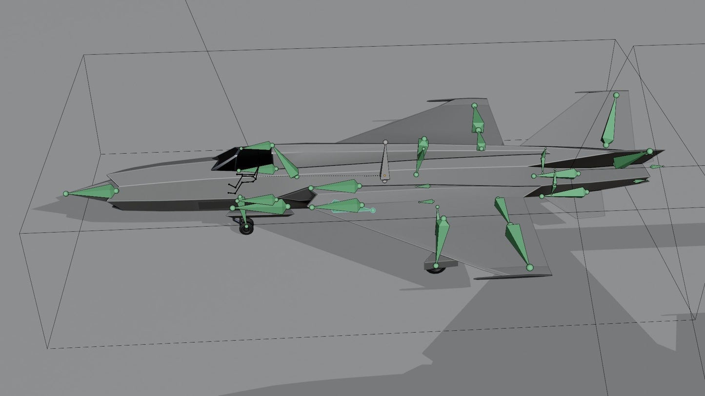 C27) Mikoyan-Gurevich MIG-X21 Fishbone